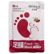 Зволожуюча маска-шкарпетки для ніг з медом BIOAQUA Foot Mask, 35g.