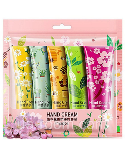 Набір кремів для рук Images Hand Cream із квітково-фруктовими екстрактами, 5*30 гр.