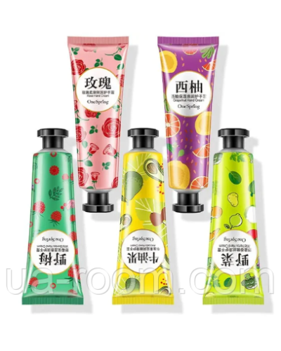 Набор кремов для рук One Spring Hand Cream, 5*30 г.