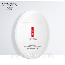 Крем для рук с никотинамидом и маслом Ши Venzen Shea Butter Nicotinamide Hand Cream, 60 г.