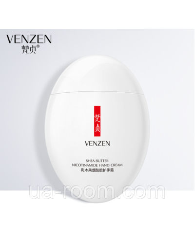 Крем для рук с никотинамидом и маслом Ши Venzen Shea Butter Nicotinamide Hand Cream, 60 г.