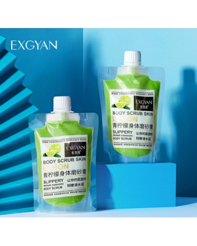 Сольовий скраб для тіла Body Scrub Skin Exgyan з лаймом, 300 г.