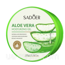 Гель із алоє Sadoer Aloe Vera Moisturizing Gel заспокійливий та зволожуючий, 300 г.