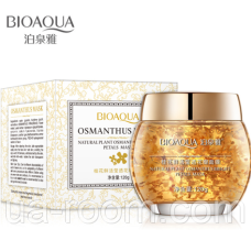 Нічна зволожуюча маска для обличчя Bioaqua Osmanthus Mask із пелюстками османтусу, 120 мл.