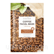 Тканинна маска Sadoer Coffee facial mask, 25г