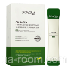 Нічна маска Bioaqua Collagen Firming Good Night Mask для обличчя.