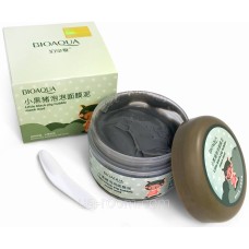 Кислородно-пузырьковая маска для лица на основе глины BIOAQUA Little black pig bubble mask mud, 100g.