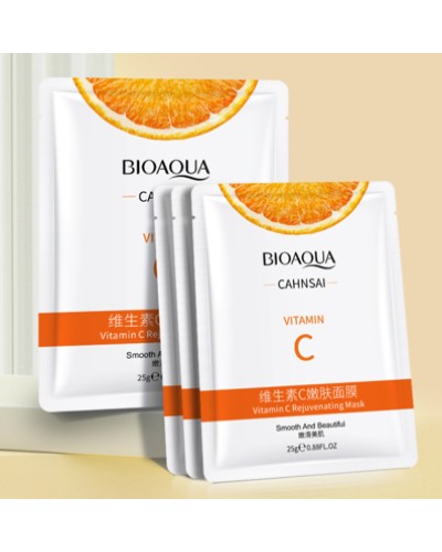 Маска для обличчя із екстрактом апельсина Bioaqua Cahnsai Vitamin C Facial Mask, 25 г.