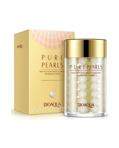 Зволожуюча емульсія для обличчя з перлинами есенцією Bioaqua Pure Pearls, 120 мл.