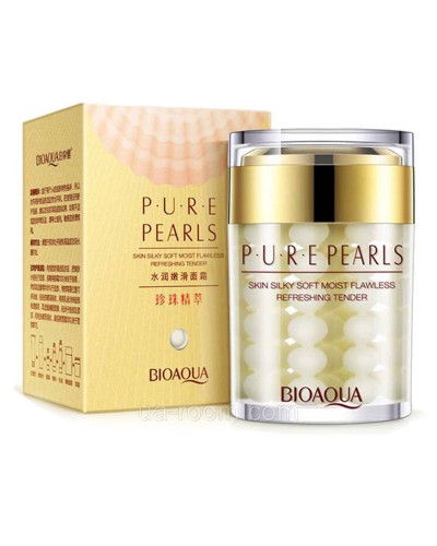 Инновационный увлажняющий крем для лица BIOAQUA Pure Pearls Cream, 60 г.