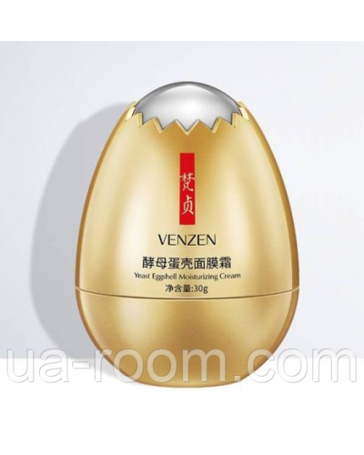 Крем для лица с яичным протеином VENZEN Yeast Eggshell Moisturizing Cream, 30 г.