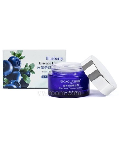 Увлажняющий крем для лица с черникой BIOAQUA Blueberry Essense Cream, 50 г.