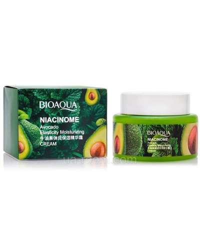 Поживний крем для обличчя з авокадо Bioaqua Niacinome Avocado Elasticity Moisturizing Cream, 50 г.