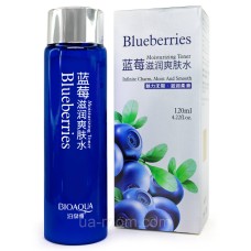 Зволожуючий тонер для обличчя із екстрактом чорниці BIOAQUA Blueberries Moisturizing Toner, 120 мл.