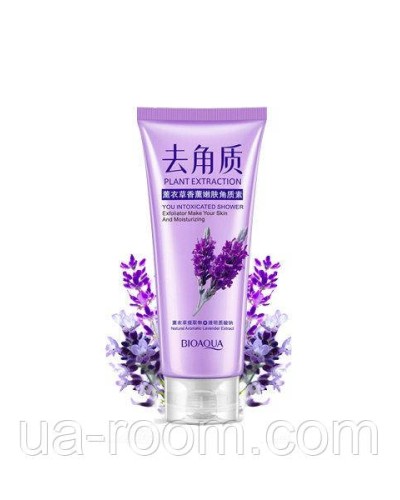 Пілінг для обличчя з екстрактом лаванди Bioaqua Plant Extraction Natural Aromatic Lavander Extract, 120 г.