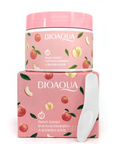 Пілінг для обличчя із екстрактом персика BIOAQUA Peach Extract Fruit Acid Exfoliation, 140 g.