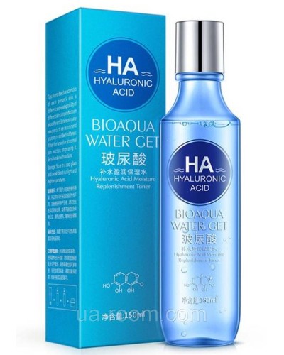 Тонер з гіалуроновою кислотою BIOAQUA HA Hyaluronic Acid Moisture Replenishment Toner, 150 мл