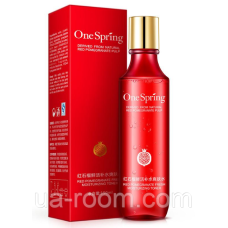 Тонер для лица One Spring Red Pomegranate Toner с экстрактом граната, 150 мл.