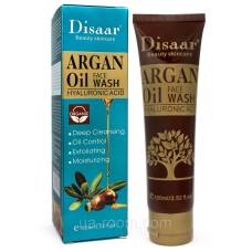 Гель для умывания Disaar Argan Oil Face Wash Hyaluronic Acid, 100 мл.