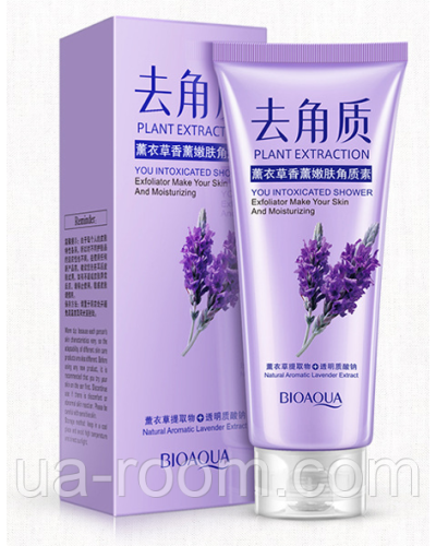 Пілінг для обличчя з екстрактом лаванди Bioaqua Plant Extraction Natural Aromatic Lavander Extract, 120 г.