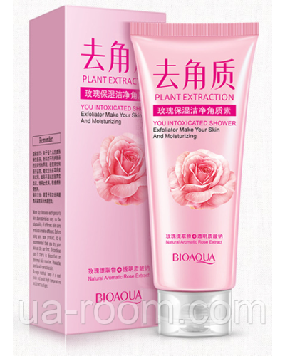 Пілінг для обличчя з екстрактом троянди Bioaqua Plant Extraction Natural Aromatic Rose Extract, 120 г.