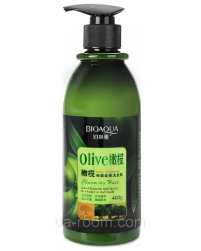 Шампунь для волосся з оливковою олією BIOAQUA Olive Shampoo, 400 г.