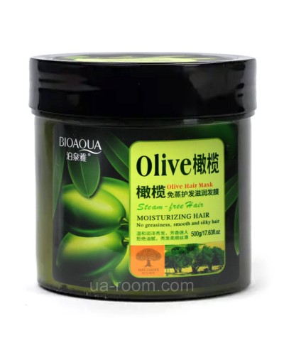 Маска для волосся з оливковою олією BIOAQUA Olive Hair Mask, 500g.