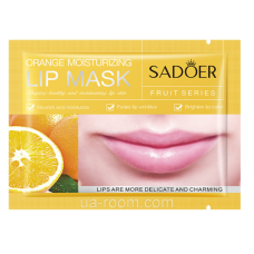 Патчи гидрогелевые для губ с экстрактом апельсина SADOER Orange Moisturizing Lip Mask, 8 г.