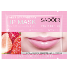 Патчи гидрогелевые для губ с экстрактом клубники SADOER Sweet Strawberry Lip Mask, 8 г.