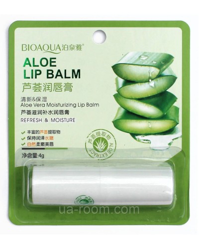 Бальзам для губ BIOAQUA Aloe Lip Balm, 4 g.