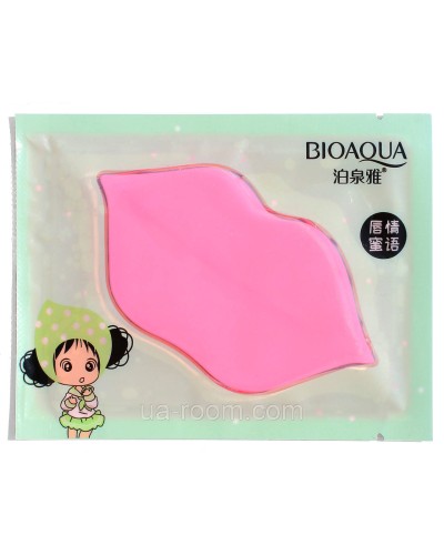 Маска-патчи для губ с экстрактом лайма Bioaqua Lime Moisturizing Lip Mask