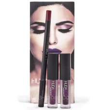 Набор Huda Beauty Lip Contour Set 2 помады + карандаш VIXEN & FAMOUS 3