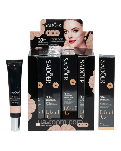 База под макияж Sadoer Correcting Makeup Base spf 30, 30 г.