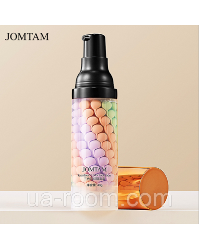 Триколірна база під макіяж Jomtam Contour Color Isolation, 40г.