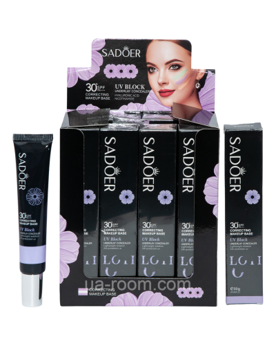 База под макияж Sadoer Correcting Makeup Base spf 30, 30 г.