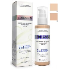 Тональный крем Enough 3in1 Collagen Whitening Moisture Foundation SPF 15, 100 мл