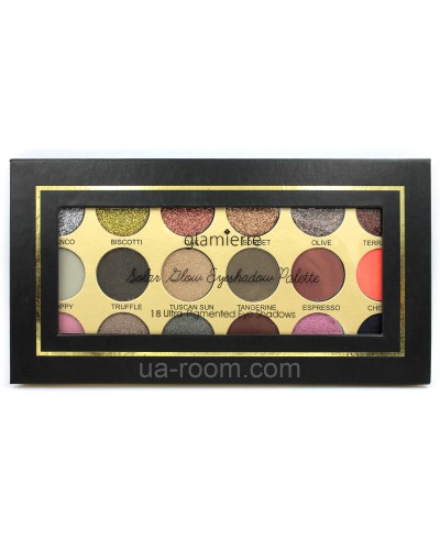 Палитра теней Glamierre Solar Glow Eyeshadow Palette (18 цветов)