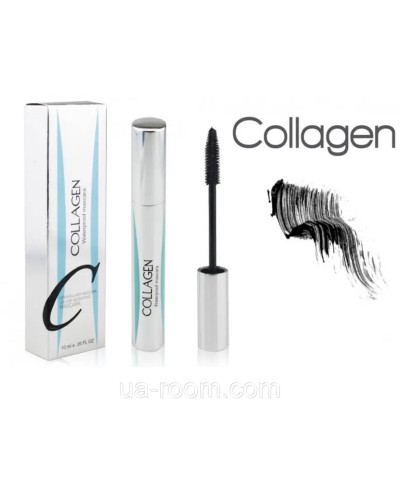 Тушь водостойкая, удлиняющая Enough Collagen