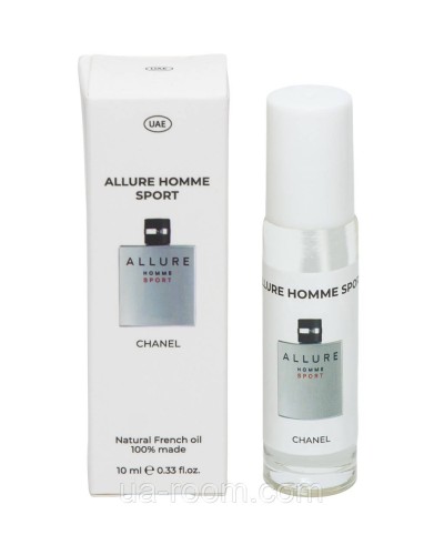 Парфуми масляні чоловічі Chanel Allure homme Sport, 10 мл.