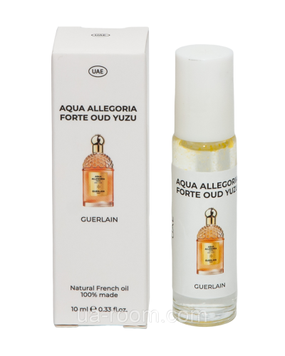 Парфуми масляні унісекс Guerlain Aqua Allegoria Forte Oud Yuzu, 10 мл.