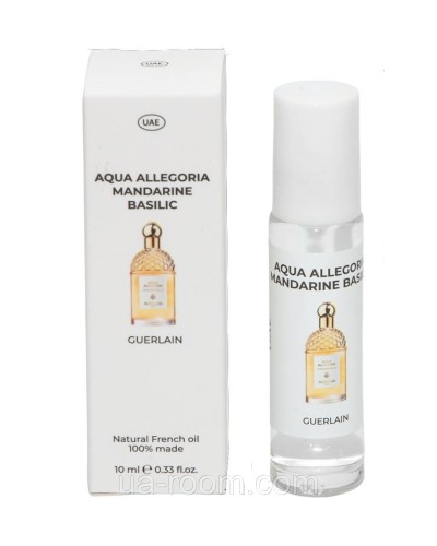 Парфуми олійні жіночі Guerlain Aqua Allegoria Mandarine Basilic, 10 мл.