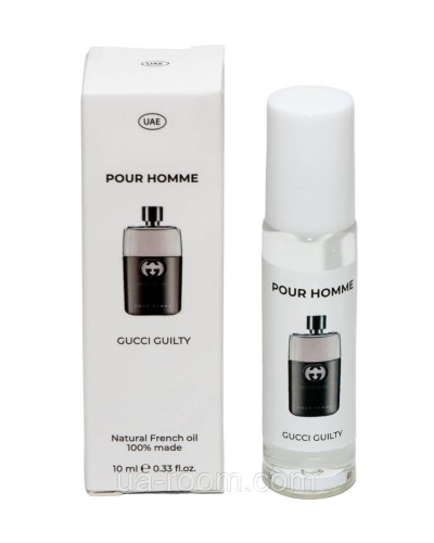 Парфуми олійні чоловічі Gucci Guilty Pour Homme, 10 мл.