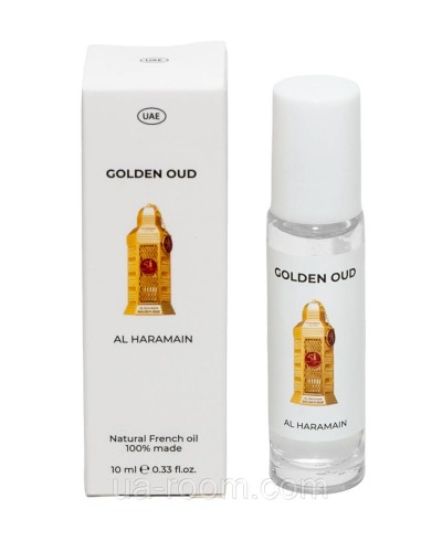 Парфуми масляні унісекс Al Haramain Golden Oud, 10 мл.