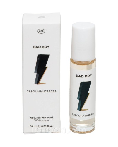 Парфуми олійні чоловічі Carolina Herrera Bad Boy,10 мл.