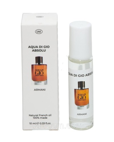 Парфуми олійні чоловічі Giorgio Armani Acqua di Gio Absolu, 10 мл.